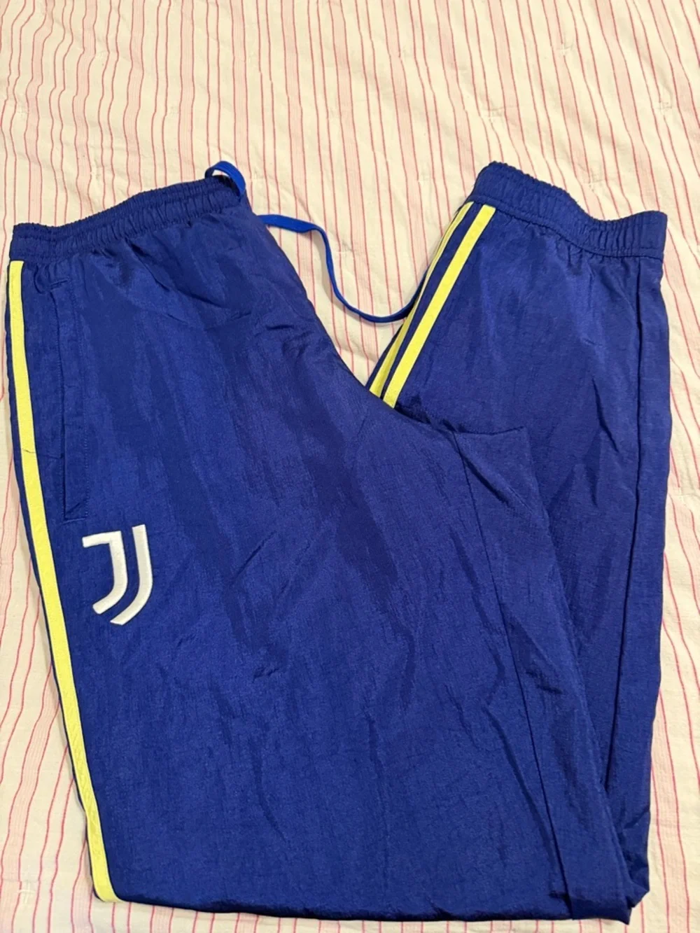 adidas Royal Blue Athletic Jersey with White Logo large